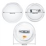 Lot de 40 Faire Ses Badges 38mm Rond Badges Transparents en Acrylique Badges Personnalisés DIY Badge pour les Activités de Brico