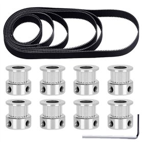 Youmile 2GT courroie distribution 110mm 112mm 122mm 158mm 200mm 280mm 300mm 400mm largeur 6mm boucle fermée courroie en caoutcho