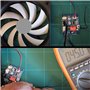 Youmile Thermostat PWM Module de ventilateur PC ventilateur contrôleur de vitesse de température régulateur 4 fils 3 canaux DC 1
