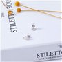 VIKI LYNN Boucles d’oreilles argent fin 925 de Point-Virgule boucles d’oreilles clous femme idée cadeau femme fille