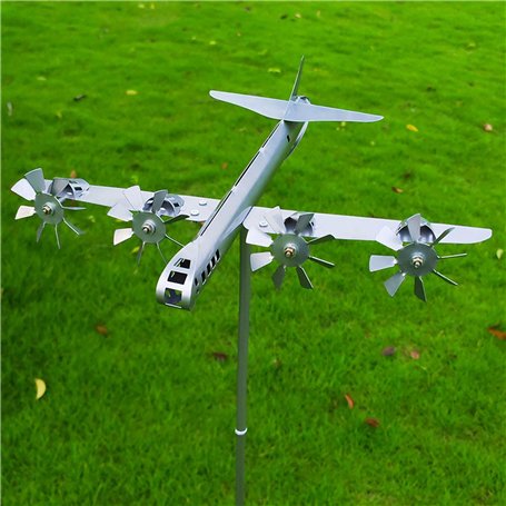 Girouette Avion Exterieur | Girouette De Toit | Girouette De Jardin Exterieur | Girouette Avion en Métal pour Décoration De Toit