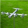 Girouette Avion Exterieur | Girouette De Toit | Girouette De Jardin Exterieur | Girouette Avion en Métal pour Décoration De Toit