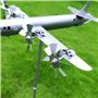 Girouette Avion Exterieur | Girouette De Toit | Girouette De Jardin Exterieur | Girouette Avion en Métal pour Décoration De Toit