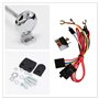Dhuille Avertisseur pneumatique de 45 cm avec klaxon de 12 V 150 dB et compresseur - En zinc chromé - Pour tout véhicule 12 V, c