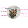 Dhuille Avertisseur pneumatique de 45 cm avec klaxon de 12 V 150 dB et compresseur - En zinc chromé - Pour tout véhicule 12 V, c