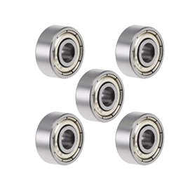 ARCELI 5Pcs 623ZZ roulements à billes à gorge profonde 10mm x 3mm x 4mm ton argent