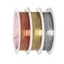 nuoshen Sicai Lot de 3 bobines de fil de cuivre pour bijoux 0