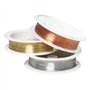 nuoshen Sicai Lot de 3 bobines de fil de cuivre pour bijoux 0,3 mm