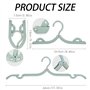 Lot de 12 cintres de voyage pliables en plastique - Peu encombrants - Antidérapants - Accessoires de voyage multifonctions pour 