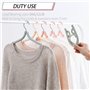 Lot de 12 cintres de voyage pliables en plastique - Peu encombrants - Antidérapants - Accessoires de voyage multifonctions pour 