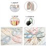 Lot de 12 cintres de voyage pliables en plastique - Peu encombrants - Antidérapants - Accessoires de voyage multifonctions pour 