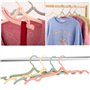 Lot de 12 cintres de voyage pliables en plastique - Peu encombrants - Antidérapants - Accessoires de voyage multifonctions pour 