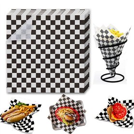 Lot de 100 feuilles de papier sulfurisé à carreaux