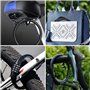 Lot de 2 Verrous Cadenas de Vélo avec Chiffres pour Enfants - Cadenas à Combinaison - 4 Chiffres - Cadenas à Combinaison - Pour 