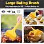 Ofargo Grand pinceau à badigeonner en silicone pour griller, cuisiner et cuire, utilisé pour étaler l'huile, le beurre, la sauce