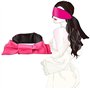 SM Bondage Flogger Fouet en cuir érotique Fétiche Masque pour les yeux avec plumes Tickler Cuir main fessée paddle jouets sexuel