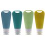 AIRUFL Lot de 4 Flacons de Voyage en Silicone