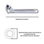 D2D Clé à crochet réglable 115-170 mm, clé tricoise, outil de suspension pour moto