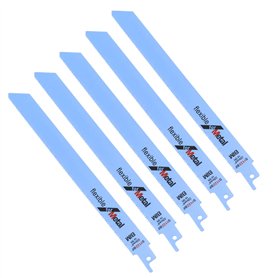 D2D 5pcs Lames de Scie S1122BF 225mm Sabre Alternatif a vu Lames de Coupe en métal pour Bosch