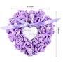 Yosoo Boîte d'anneau 15x13cm en Forme de Rose Romantique Blanc Aider à marier écrin élégant avec la Lunaire Accessoire de Bijoux