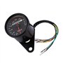 Compteurs Motos Universels 12V Odomètre Compte-Tours Vintage Indicateur de Vitesse Double Indications Rétro-éclairage LED - 2 Co
