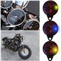 Compteurs Motos Universels 12V Odomètre Compte-Tours Vintage Indicateur de Vitesse Double Indications Rétro-éclairage LED - 2 Co