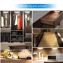 Lampaous Lampe de Placard cuisine lumière barre led éclairage encastré Dimmable(luminosité réglable) 4W*6 Blanc Chaud 3000K 12V 