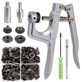 Lot de 40 boutons-pression avec pince (diamètre 15 mm) - Boutons pression en cuivre - Outils bronze - Boutons pression avec pinc