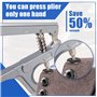 Lot de 40 boutons-pression avec pince (diamètre 15 mm) - Boutons pression en cuivre - Outils bronze - Boutons pression avec pinc