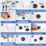 Lot de 40 boutons-pression avec pince (diamètre 15 mm) - Boutons pression en cuivre - Outils bronze - Boutons pression avec pinc
