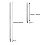 YINETTECH Indicateurs à Cadran Métrique avec Tige d'extension 50-100mm Plage de 0 à 10mm Mesurant 0.01mm de Précision Ensemble