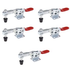 YINETTECH 5pcs GH-225-D Barre Horizontale Bascule Clamp Kit de Libération Rapide Poignée Outil en Métal Tenant 230KG Capacité Fr