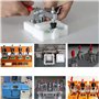 YINETTECH 5pcs GH-225-D Barre Horizontale Bascule Clamp Kit de Libération Rapide Poignée Outil en Métal Tenant 230KG Capacité Fr
