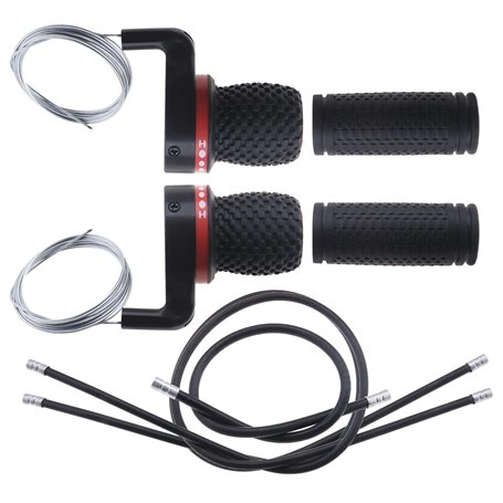YINETTECH Kit de réparation de Levier de Vitesse avec poignées et câbles pour VTT et vélo de Route Universel – 3 x 6 (18) Vitess