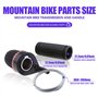 YINETTECH Kit de réparation de Levier de Vitesse avec poignées et câbles pour VTT et vélo de Route Universel – 3 x 6 (18) Vitess