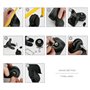 Lot de 2 roulettes pour valises - Roues de rechange - 40 mm x 18 mm - Kit essieux de réparation avec clé à molette