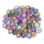 Soleebee click-button aluminium verre 12mm pression boutons femme Un groupe de 30 - exotique
