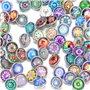 Soleebee click-button aluminium verre 12mm pression boutons femme Un groupe de 30 - exotique