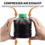 3X eTone Bidons accordéons de Laboratoire, Chambre Noire pour Stockage des Produits Chimiques, Contenu 1L/1000ml HDPE Bidons Opa