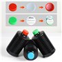 3X eTone Bidons accordéons de Laboratoire, Chambre Noire pour Stockage des Produits Chimiques, Contenu 1L/1000ml HDPE Bidons Opa
