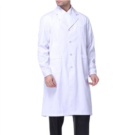 Sasairy Unisexe Blouse de Chimie Blanche