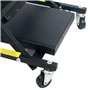 FreeTec Chariot de Visite Mécanicien, Convertible en Tabouret, avec 6 Roues, Longueur de 1m, Charge Maximale de 150kg, Noir