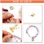 CAUTIOUS 465PCS Fermoir Bracelet avec Fil Elastique pour Bracelet, Pince Bijoux et Anneau Bracelet, Fermoir Collier Attaches et 