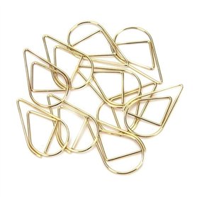 100 petits trombones/marque-pages dorés