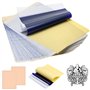 GZCZCC 50 PCS Papier de Transfert Tatouage 2 Simili Cuir Silicone Papier de Transfert Thermique Imprimable Papier de Transfert