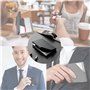 COLOFALLA Tablier Papi Cadeau Papi Le Meilleur Cuisinier Noir avec Poche Col Réglable Ceinture 70cm Tablier de Barbecue Imperméa