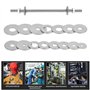 225pcs Rondelles Plates en 304 Acier Inoxydable M3 M4 M5 M6 M8 M10 M12 Assortiment de Rondelle Plate,Ensembles d'Outils à Main p