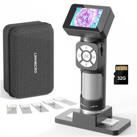 LINKMICRO LM112 Microscope portable avec écran de 2"