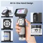 LINKMICRO LM112 Microscope portable avec écran de 2", kit de microscope portable 500x avec étui, loupe USB avec 8 lumières LED p