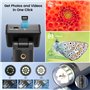 LINKMICRO LM112 Microscope portable avec écran de 2", kit de microscope portable 500x avec étui, loupe USB avec 8 lumières LED p